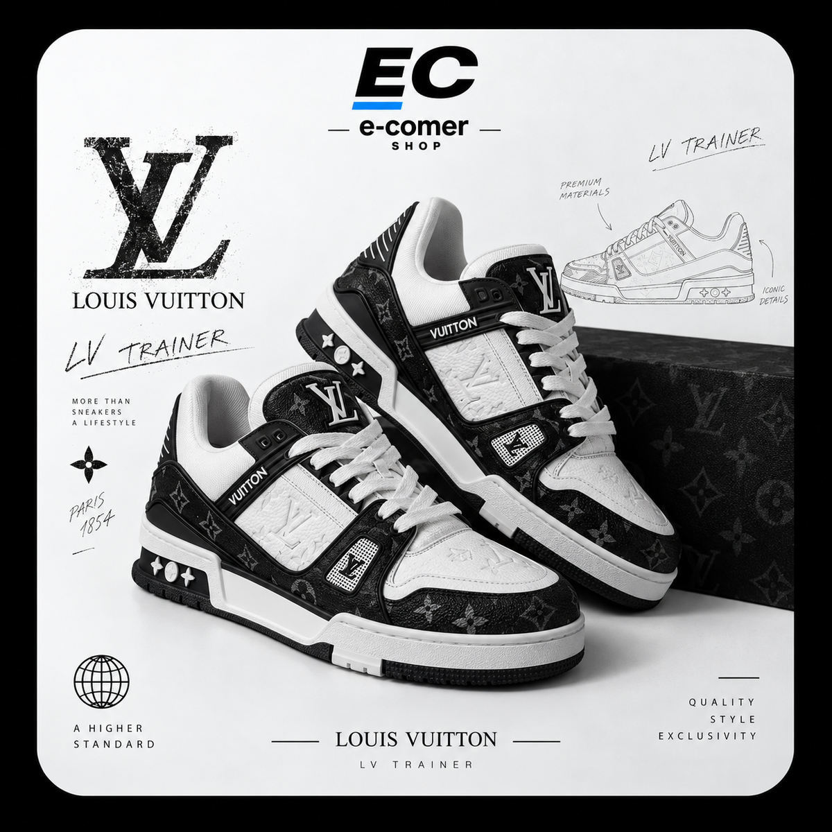 Tenis LV Trainer Total Importado
